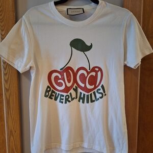 Gucci Cream Cherry Tee